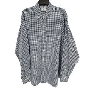 Southern Tide Men's Casual Shirt Button Down Blue Plaid Check